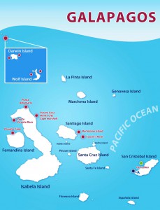 Galapagos Master itinerary map